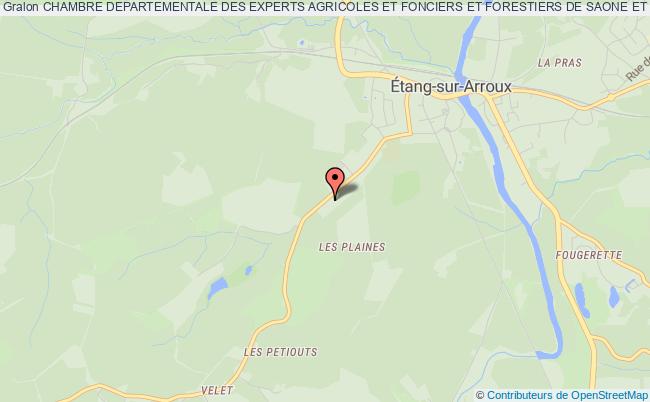 plan association Chambre Departementale Des Experts Agricoles Et Fonciers Et Forestiers De Saone Et Loire Étang-sur-Arroux