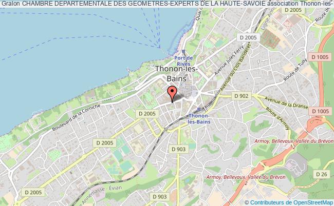 plan association Chambre Departementale Des Geometres-experts De La Haute-savoie Thonon-les-Bains