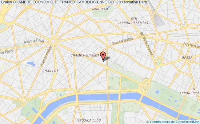 plan association Chambre Economique Franco Cambodgienne Cefc Paris