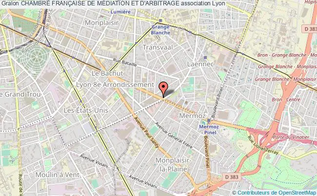 plan association Chambre FranÇaise De MÉdiation Et D'arbitrage Lyon