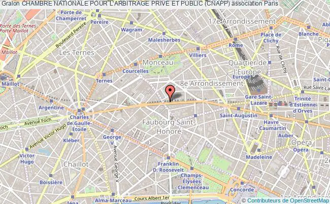 plan association Chambre Nationale Pour L'arbitrage Prive Et Public (cnapp) Paris