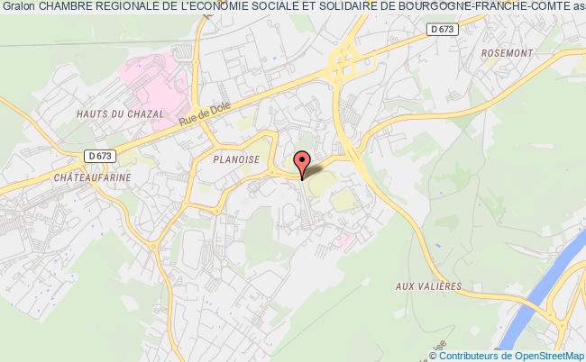 plan association Chambre Regionale De L'economie Sociale Et Solidaire De Bourgogne-franche-comte Besançon