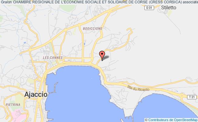 plan association Chambre Regionale De L'economie Sociale Et Solidaire De Corse (cress Corsica) Ajaccio