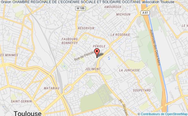 plan association Chambre Regionale De L'economie Sociale Et Solidaire Occitanie Toulouse