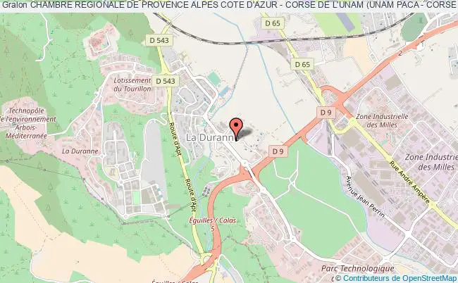plan association Chambre Regionale De Provence Alpes Cote D'azur - Corse De L'unam (unam Paca - Corse ) Aix-en-Provence