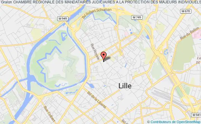plan association Chambre Regionale Des Mandataires Judiciaires A La Protection Des Majeurs Individuels Hauts De France Lille