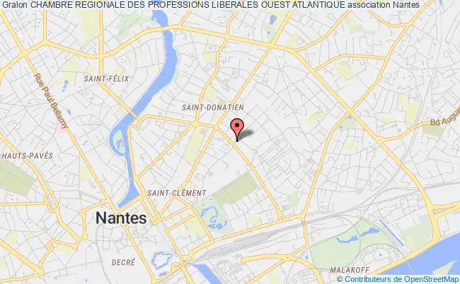 plan association Chambre Regionale Des Professions Liberales Ouest Atlantique Nantes