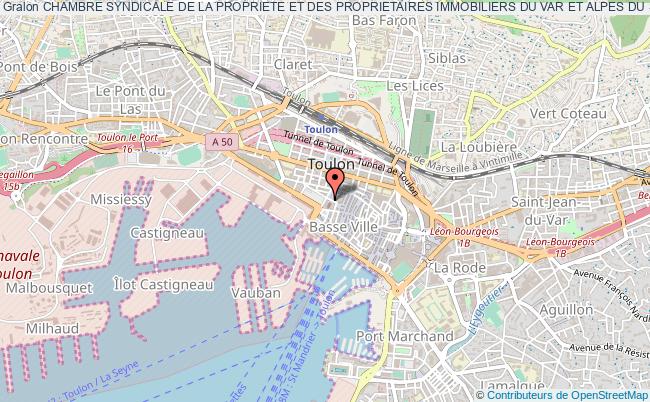 plan association Chambre Syndicale De La Propriete Et Des Proprietaires Immobiliers Du Var Et Alpes Du Sud Toulon
