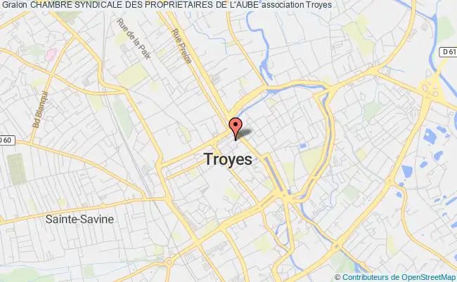 plan association Chambre Syndicale Des Proprietaires De L'aube Troyes