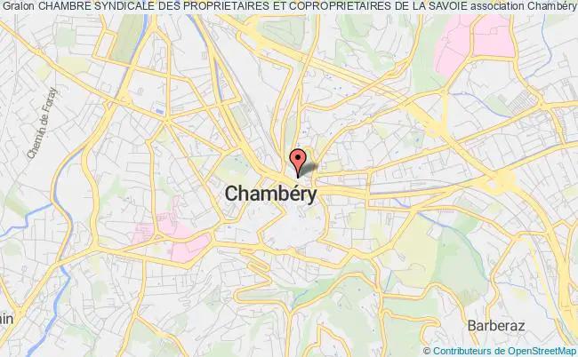 plan association Chambre Syndicale Des Proprietaires Et Coproprietaires De La Savoie Chambéry