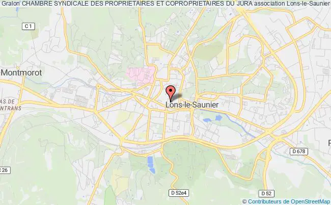 plan association Chambre Syndicale Des Proprietaires Et Coproprietaires Du Jura Lons-le-Saunier