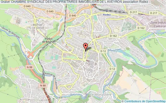 plan association Chambre Syndicale Des Proprietaires Immobiliers De L Aveyron Rodez