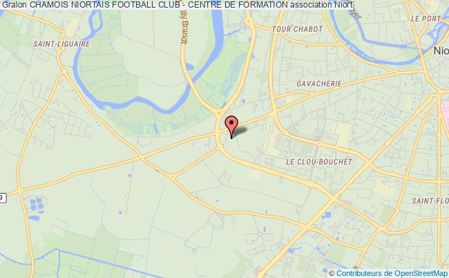 plan association Chamois Niortais Football Club - Centre De Formation Niort