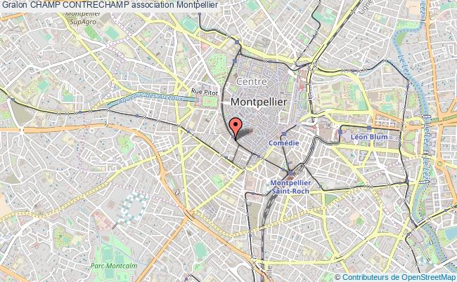 plan association Champ Contrechamp Montpellier