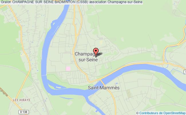 plan association Champagne Sur Seine Badminton (cssb) Champagne-sur-Seine