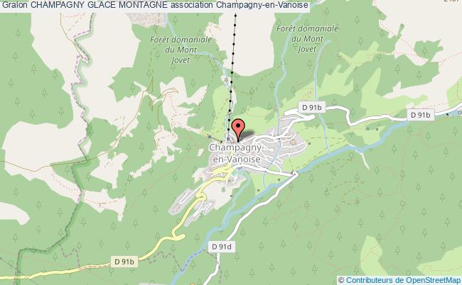plan association Champagny Glace Montagne Champagny-en-Vanoise
