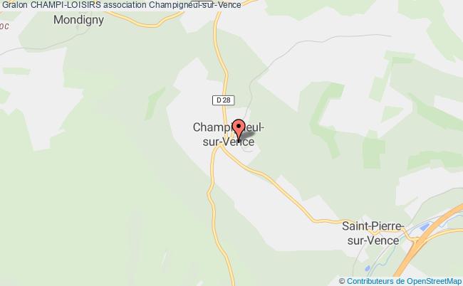 plan association Champi-loisirs Champigneul-sur-Vence