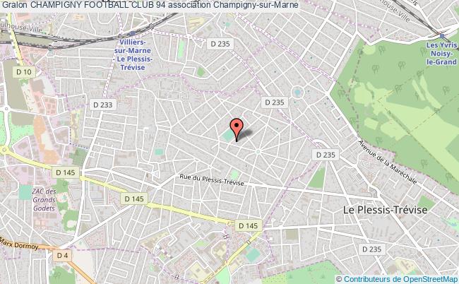 plan association Champigny Football Club 94 Champigny-sur-Marne