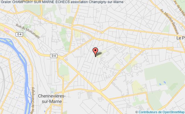 plan association Champigny Sur Marne Echecs Champigny-sur-Marne