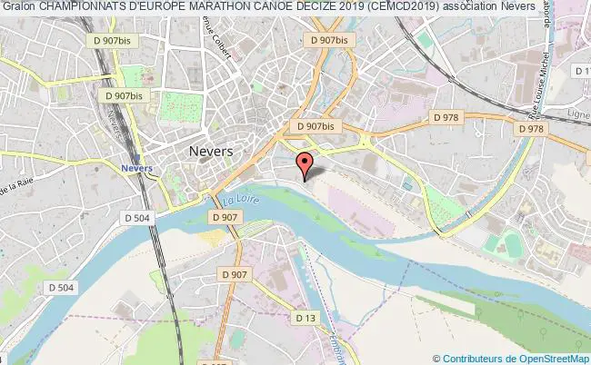 plan association Championnats D'europe Marathon Canoe Decize 2019 (cemcd2019) Nevers