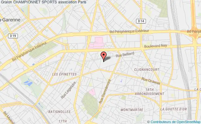 plan association Championnet Sports Paris
