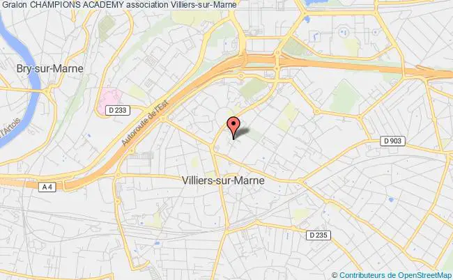 plan association Champions Academy Villiers-sur-Marne