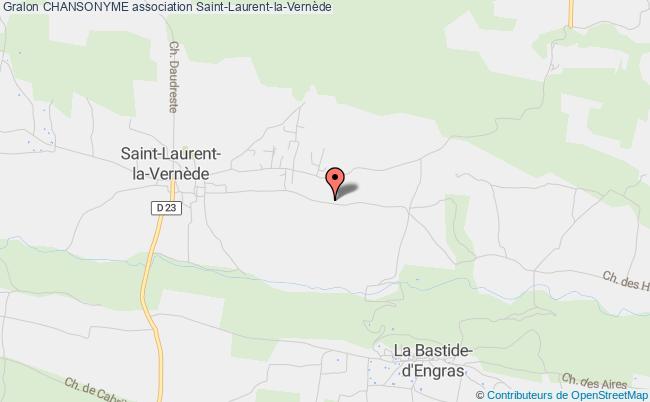 plan association Chansonyme Saint-Laurent-la-Vernède