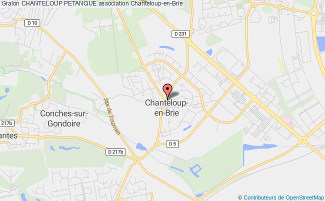 plan association Chanteloup Petanque Chanteloup-en-Brie