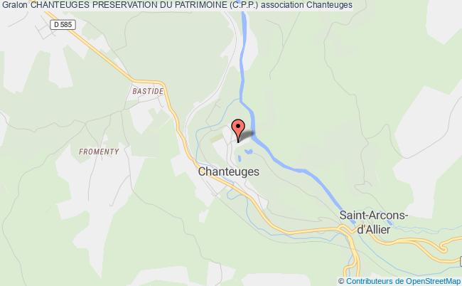 plan association Chanteuges Preservation Du Patrimoine (c.p.p.) Chanteuges