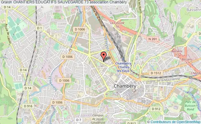 plan association Chantiers Educatifs Sauvegarde 73 Chambéry