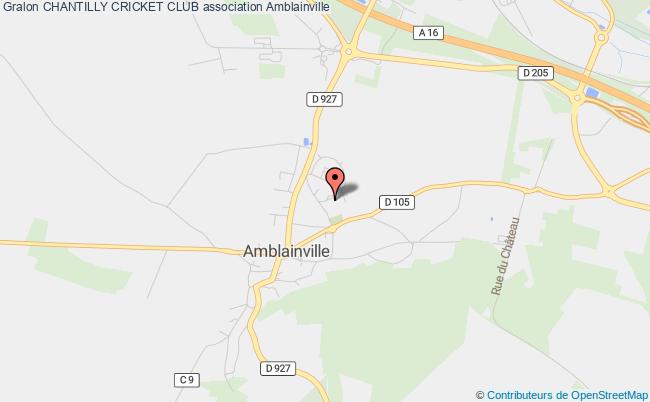plan association Chantilly Cricket Club Amblainville