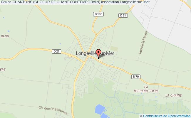 plan association Chantons (choeur De Chant Contemporain) Longeville-sur-Mer