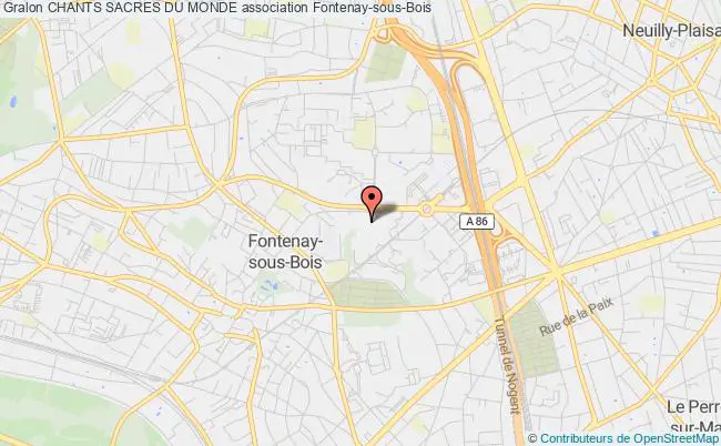 plan association Chants Sacres Du Monde Fontenay-sous-Bois