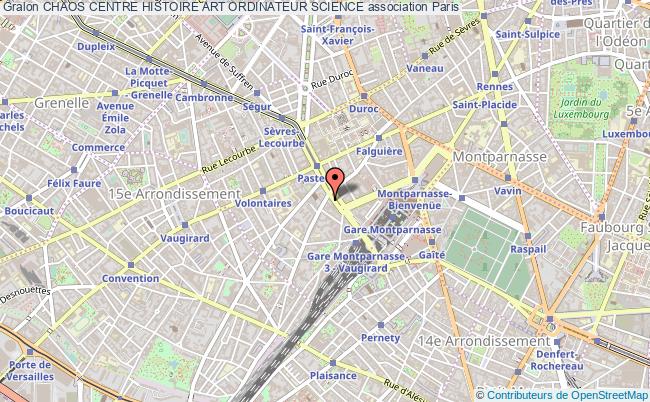 plan association Chaos Centre Histoire Art Ordinateur Science Paris