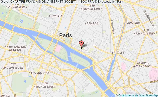 plan association Chapitre Francais De L'internet Society  (isoc France) Paris