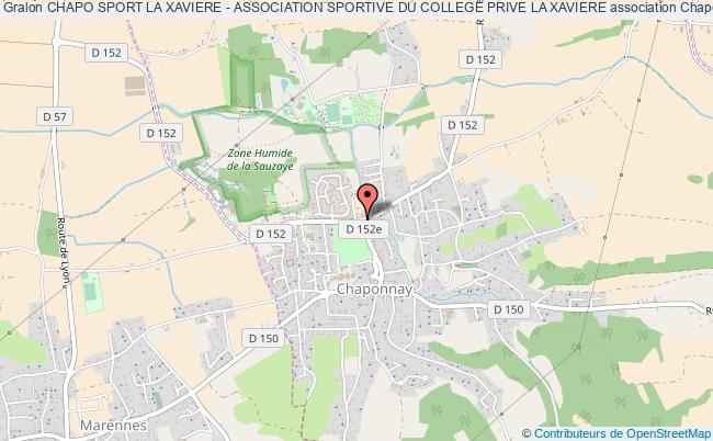 plan association Chapo Sport La Xaviere - Association Sportive Du College Prive La Xaviere Chaponnay