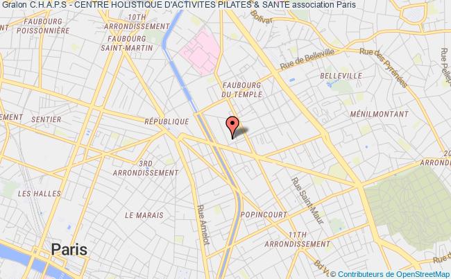 plan association C.h.a.p.s - Centre Holistique D'activites Pilates & Sante Paris