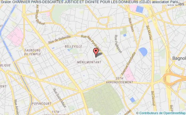 plan association Charnier Paris-descartes Justice Et DignitÉ Pour Les Donneurs (cdjd) Paris