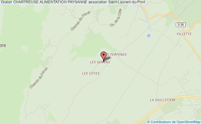 plan association Chartreuse Alimentation Paysanne Saint-Laurent-du-Pont