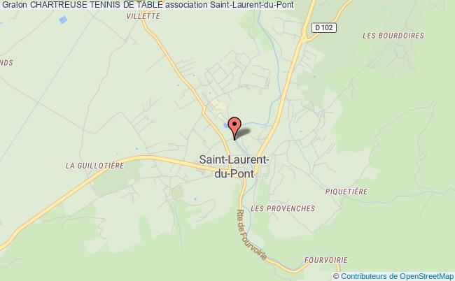 plan association Chartreuse Tennis De Table Saint-Laurent-du-Pont