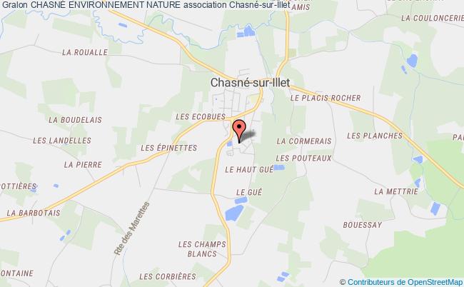 plan association ChasnÉ Environnement Nature Chasné-sur-Illet