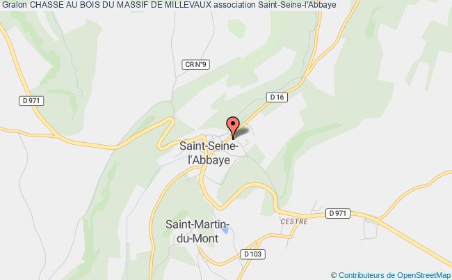 plan association Chasse Au Bois Du Massif De Millevaux Saint-Seine-l'Abbaye