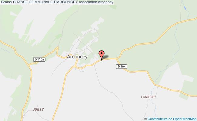 plan association Chasse Communale D'arconcey Arconcey
