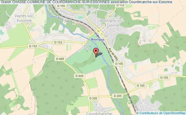 plan association Chasse Commune De Courdimanche-sur-essonnes Courdimanche-sur-Essonne