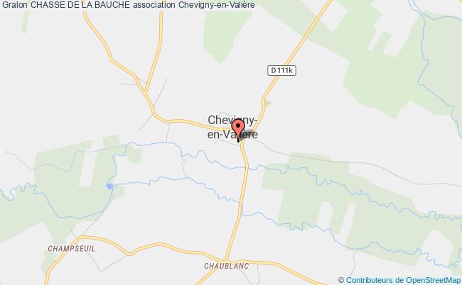 plan association Chasse De La Bauche Chevigny-en-Valière