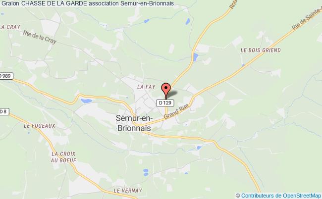 plan association Chasse De La Garde Semur-en-Brionnais