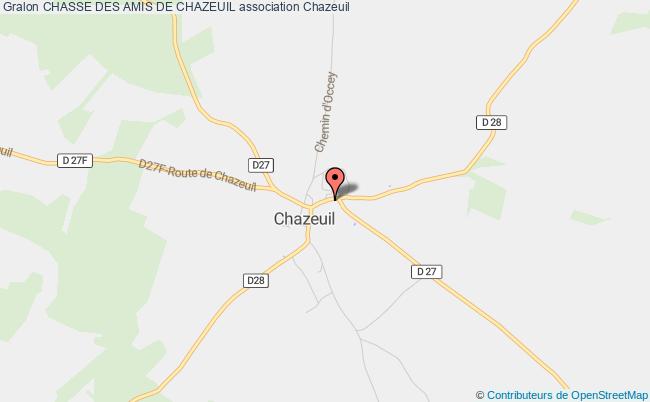 plan association Chasse Des Amis De Chazeuil Chazeuil