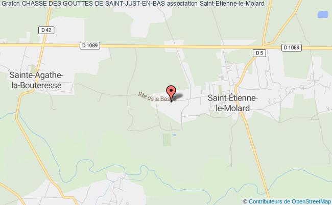 plan association Chasse Des Gouttes De Saint-just-en-bas Saint-Étienne-le-Molard