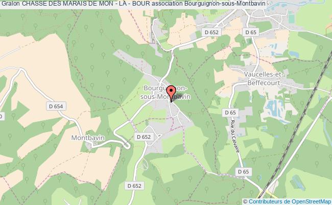 plan association Chasse Des Marais De Mon - La - Bour Bourguignon-sous-Montbavin