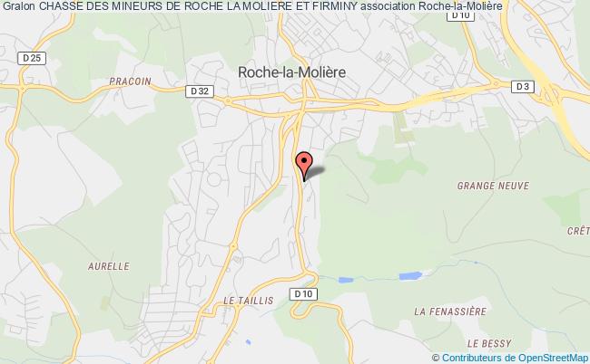plan association Chasse Des Mineurs De Roche La Moliere Et Firminy Roche-la-Molière